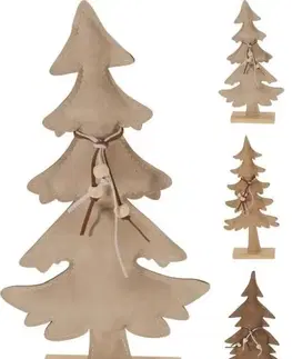 Ostatné vianočné dekorácie Kinekus Dekorácia stromček, krémová, 29cm