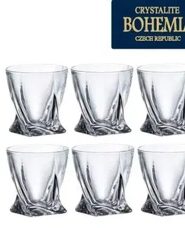 Poháre Kinekus Pohár 340ml na whisky QUADRO BOHEMIA, sada 6ks