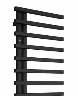 Radiátory do kúpeľne HOPA - Kúpeľňový radiátor DARVEL čierna farba - Farba radiátora - Čierna, Rozmer radiátora - 400 × 930 mm, výkon 337 W, Typ pripojenia - Spodný 50 mm RADDAV409031