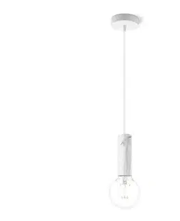 Svietidlá Home Sweet Home Luster na lanku SAGA 1xE27/40W/230V mramorová 8718808179232