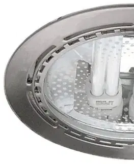 Stropná svetla Saténová okrúhla stropná lampa 2x18W 23cm DM-01
