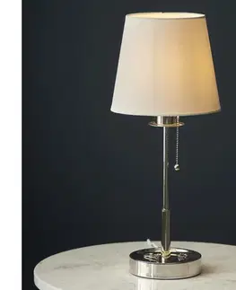 Lampy Endon 99596 - Stolná lampa 1xE27/10W/230V biela/lesklý chróm 99596