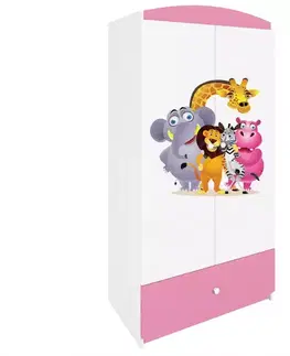 Skrine do izieb Skriňa Babydreams Ružová – Zoo