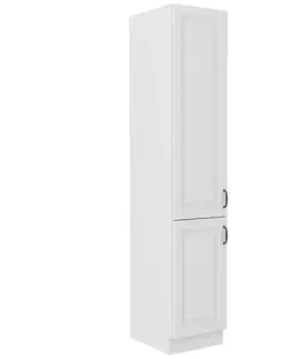 Kuchynské skrinky stojace Kuchynská skrinka STILO biela mat/biela 40DK-210 2F