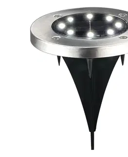 LED osvetlenie  LED Solárne svietidlo SOLLY LED/1,2V 6500K pr. 11,5 cm 300 mAh IP44 chróm 330246