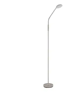 Lampy Globo 58504SSA - Dotykovo stmievateľná stojacia lampa SILVIO LED/6,5W/230V béžová 58504SSA