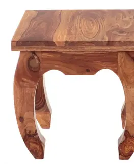 Konferenčné stolíky Odkladací stolík Kali 40x40x40 indický masív palisander