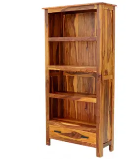 Knižnice Knižnica Rami 90x180x35 indický masív palisander