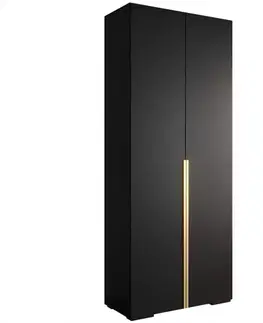Šatníkové skrine Skriňa Ivo 1 100 čierna