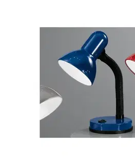 Lampy EGLO 9232 - Stolná lampa BASIC 1xE27/40W modrá 9232
