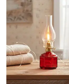 Lampy BRILAGI - Petrolejová lampa MERLIN červená 8590828169130