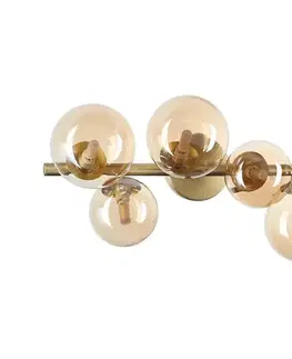 Svietidlá Ideal Lux - LED prisadený luster PERLAGE 6xG9/3W/230V 49 cm zlatá/dymová 327822