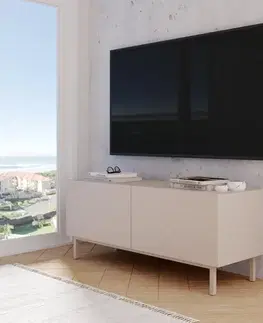 TV stolíky VIKTOR úzky TV stolík na nožičkách, coast