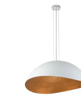 Svietidlá  Luster na lanku SOLARIS 1xE27/60W/230V biela/medená 40624