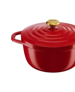 Panvice a hrnce Tefal - Hrniec s pokrievkou 24 cm AIR červený E2544655