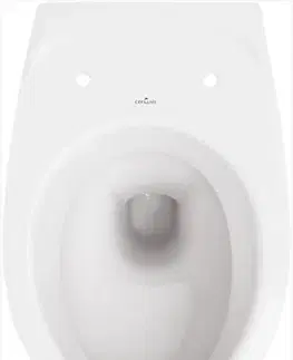 Doplnky do kúpeľne CERSANIT - ZÁVESNÁ MISA DELFI + SEDADLO DELFI DUROPLAST K11-0021 + K98-0001