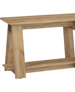 Moderné kancelárske stoly Písací stôl Via zlatý craft