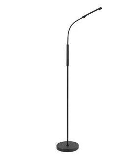 Lampy Moderná stojaca lampa čierna vrátane LED 3-stupňové stmievanie nabíjateľná - Statler