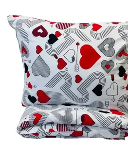 Obliečky Obliečky flanelové Love dream 200x140cm+90x70cm TiaHome