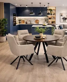 Konferenčné stolíky Jedálenský stôl FINO QUATTRO 120, tmavé drevo