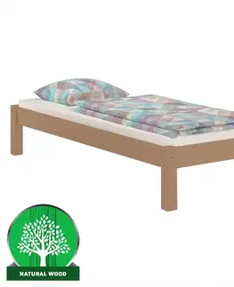 Drevené postele Posteľ Dora 120x200 borovica morená dub