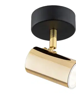 Svietidlá Argon 4208 - Stropné bodové svietidlo LAGOS 1xGU10/5W/230V mosadz/čierna 4208