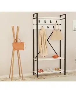 Nemý sluha Vešiak s botníkom Alfa White and Grey