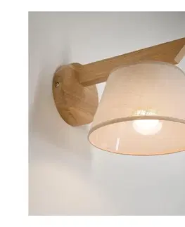 Svietidlá BRILAGI - LED  Nástenné svietidlo ANTHONY 1xE14/40W/230V dub/béžová 8590828610410
