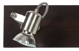 Stropná svetla Stropné svietidlo Candllux Dukat 2X50W GU10 drevo
