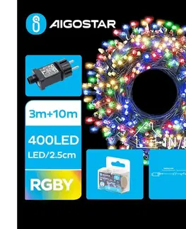 LED osvetlenie  B.V.  - LED vonkajší vianočný svetelný reťaz 400×LED/8 funkcií 13 m IP44 viacfarebný B103031O8