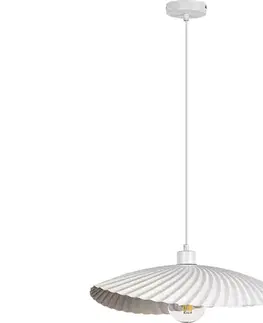 Svietidlá Rabalux 72055 - Závesné svietidlo na lanku BRIDGET 1xE27/40W/230V biela 72055