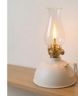 Lampy BRILAGI - Petrolejová lampa MERLIN biela 8590828169390