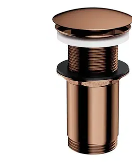 Svietidlá OMNIRES A716CP - Umývadlový výpust CLICK-CLACK pr. 6,6 cm lesklá meď A716CP