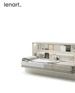 Postele Dig-net nábytok Sklápacia posteľ Lenart BED CONCEPT BC-06 kašmír | 90 x 200 cm