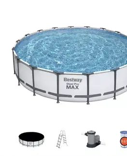 Bazény rámové Bazén rámový s filtráciou 5,49x1,22m 56462