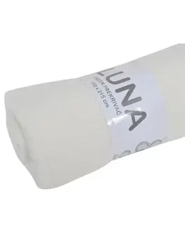 Prehozy na posteľ Prikrývka na posteľ Luna bavlna 200x215 biela