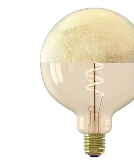 Žiarovky  LED stmievateľná filamentová žiarovka G125 s vrchlíkom, pätica E27, 4 W, 230 V, 1800 K, zlatá, CRI 90 8712879155829