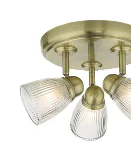 Svietidlá Där Lighting Där Lighting CED7675 - Kúpeľňové bodové svietidlo CEDRIC 3xG9/25W/230V IP44 mosadz CED7675