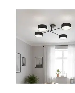 Svietidlá EMIBIG Prisadený luster MAGA 4xE14/10W/230V čierny 1568/4