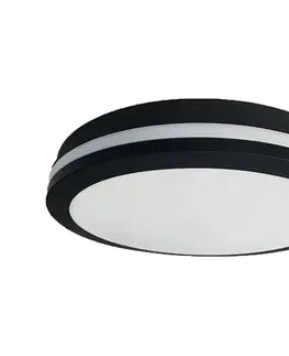 Svietidlá  LED Vonkajšie stropné svietidlo MARLON LED/18W/230V 4000K IP54 čierna EKP0475