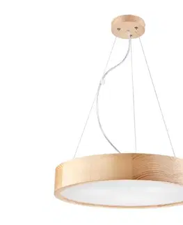 Svietidlá  Luster na lanku NATURAL 3xE27/60W/230V ø 47 cm borovica LD PD 6.3/z SOSNA NATURAL