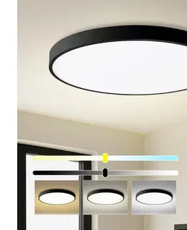 Svietidlá BRILAGI - POOL SMART stmievateľné LED svietidlo 128 W/230 V, priemer 100 cm, Wi‑Fi Tuya, čierne + diaľkový ovládač BRI358