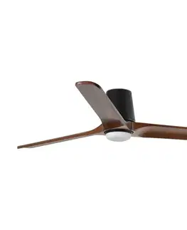 Ventilátory FARO Barcelona FARO 33839-1TW-LED stmievateľný látor HEYWOOD TUB L 10W/230V borovica/čiern 338391S