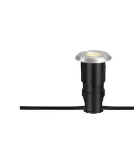 Záhradné lampy Markslöjd 107717 - LED vonkajšie zapustené svietidlo GARDEN24 3W/24V IP44 čierne/matný chróm 107717