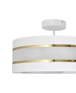 Svietidlá  Luster na tyči HELEN 3xE27/15W/230V biela/zlatá P-0804-15/3 WT+GO+MAT