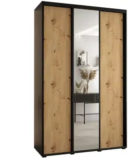 Šatníkové skrine Skriňa 45 Canaris 3 160 čierna/artisan/čierna