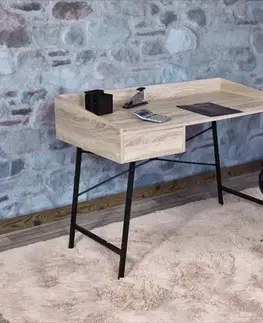 Pracovné stoly Písací stôl so zásuvkou Dekorhome