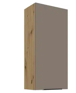 Kuchynské horné skrinky KONDELA Frisbo 50 G-108 1F horná kuchynská skrinka sandgrau / dub artisan