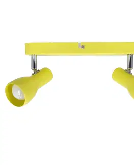 Stropná svetla Nástenná stropná lampa horčicový pásik 2x40W Picardo