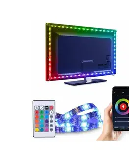 LED osvětlení  WM58 - LED RGB Pásik pre TV LED/6W/5V Wi-Fi Tuya + diaľkové ovládanie 0,5m WM58